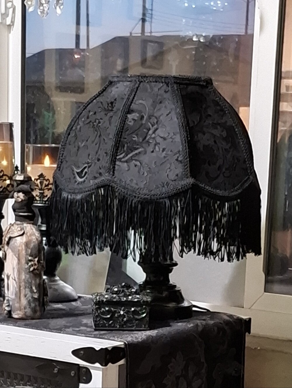Black Victorian Lamp Shade